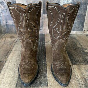 Rangemasters Vintage Suede Western Cowboy Boots Mens 9 D